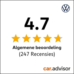 Volkswagen Car.Advisor: 4,7 op 5 op basis van 247 recensies